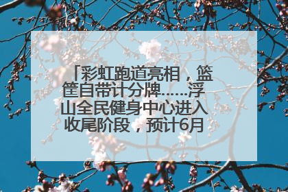 彩虹跑道亮相，篮筐自带计分牌……浮山全民健身中心进入收尾阶段，预计6月30日试运营