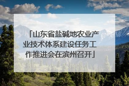 山东省盐碱地农业产业技术体系建设任务工作推进会在滨州召开