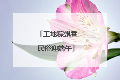 工地粽飘香 民俗迎端午