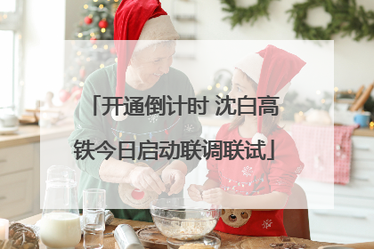 开通倒计时 沈白高铁今日启动联调联试