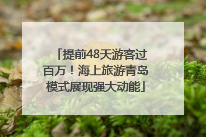 提前48天游客过百万！海上旅游青岛模式展现强大动能