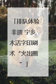 排队体验非遗 宁乡木活字印刷术“火出圈”