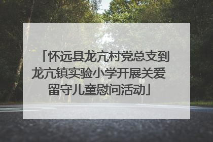 怀远县龙亢村党总支到龙亢镇实验小学开展关爱留守儿童慰问活动