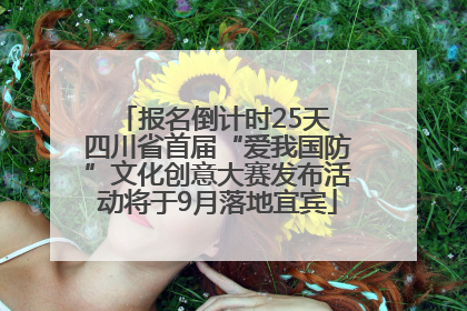 报名倒计时25天 四川省首届“爱我国防”文化创意大赛发布活动将于9月落地宜宾