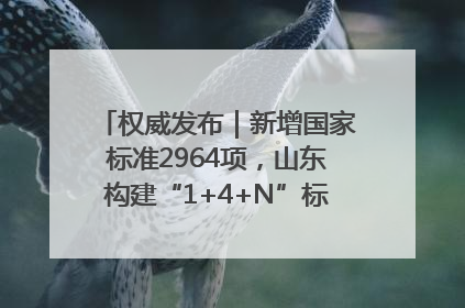 权威发布｜新增国家标准2964项，山东构建“1+4+N”标准化创新发展新格局