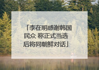 李在明感谢韩国民众 称正式当选后将同朝鲜对话