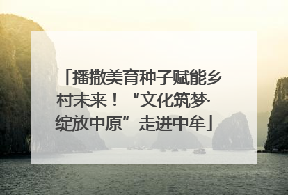 播撒美育种子赋能乡村未来！“文化筑梦·绽放中原”走进中牟
