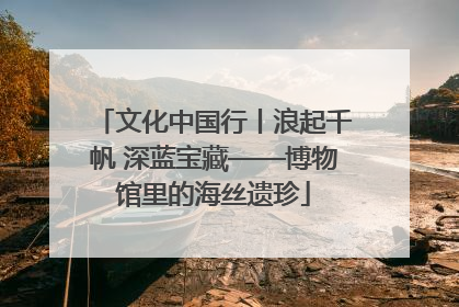 文化中国行丨浪起千帆 深蓝宝藏——博物馆里的海丝遗珍