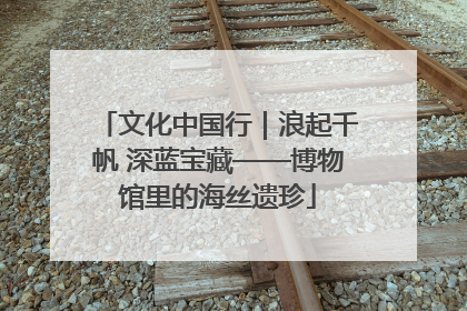 文化中国行｜浪起千帆 深蓝宝藏——博物馆里的海丝遗珍