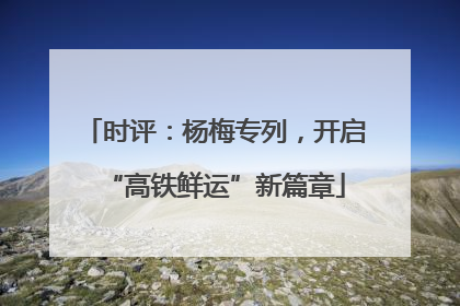 时评：杨梅专列，开启“高铁鲜运”新篇章