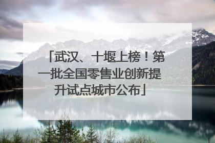 武汉、十堰上榜！第一批全国零售业创新提升试点城市公布