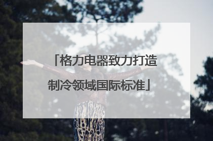 格力电器致力打造制冷领域国际标准