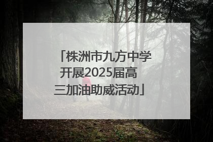株洲市九方中学开展2025届高三加油助威活动