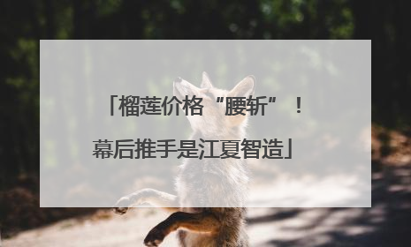 榴莲价格“腰斩”！幕后推手是江夏智造