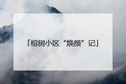 榕树小区“焕颜”记