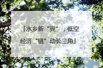 水乡新“翼”，低空经济“链”动长三角