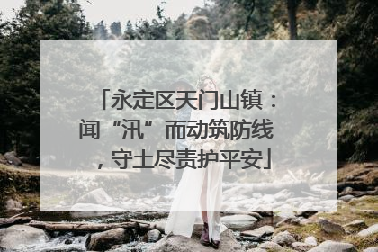 永定区天门山镇：闻“汛”而动筑防线，守土尽责护平安