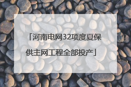 河南电网32项度夏保供主网工程全部投产