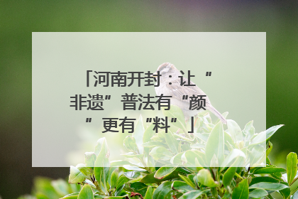 河南开封：让“非遗”普法有“颜”更有“料”