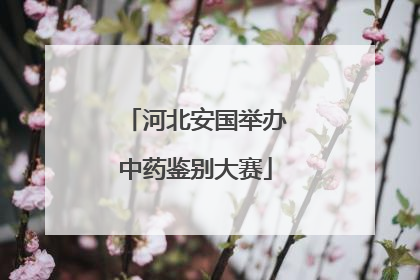 河北安国举办中药鉴别大赛