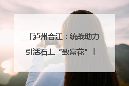泸州合江：统战助力引活石上“致富花”