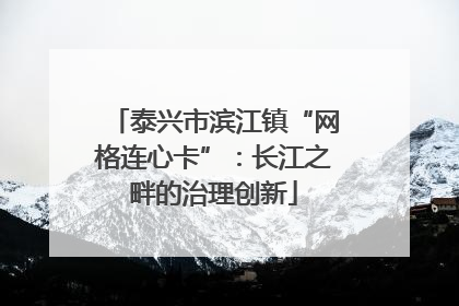 泰兴市滨江镇“网格连心卡”：长江之畔的治理创新