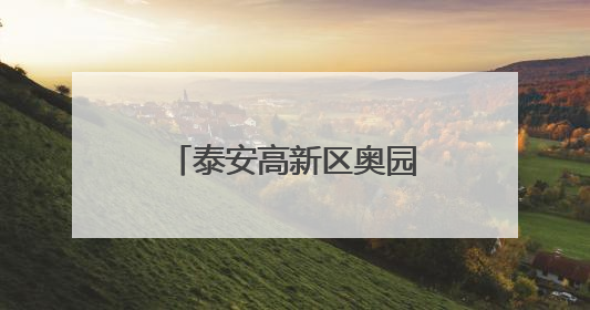 泰安高新区奥园社区快速响应跑出“民生加速度”
