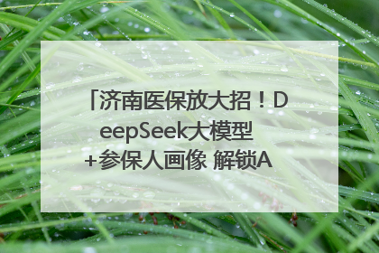 济南医保放大招！DeepSeek大模型+参保人画像 解锁AI医保管家新体验