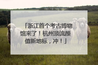 浙江首个考古博物馆来了！杭州顶流颜值新地标，冲！
