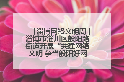 淄博网络文明周丨淄博市淄川区般阳路街道开展“共建网络文明 争当般阳好网民”主题宣讲活动