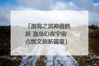 渤海之滨神兽腾跃 渔岛幻夜宇宙点燃文旅新篇章