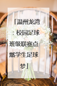 温州龙湾：校园足球班级联赛点燃学生足球梦