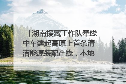 湖南援藏工作队牵线中车建起高原上首条清洁能源装配产线，本地大学生成车间检验员