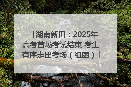 湖南新田：2025年高考首场考试结束 考生有序走出考场（组图）