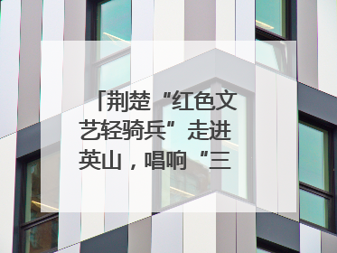 荆楚“红色文艺轻骑兵”走进英山，唱响“三大精神”