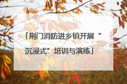 荆门消防进乡镇开展“沉浸式”培训与演练