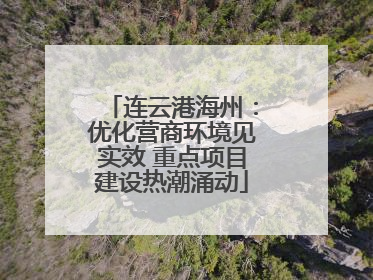 连云港海州：优化营商环境见实效 重点项目建设热潮涌动