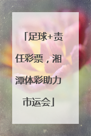 足球+责任彩票，湘潭体彩助力市运会