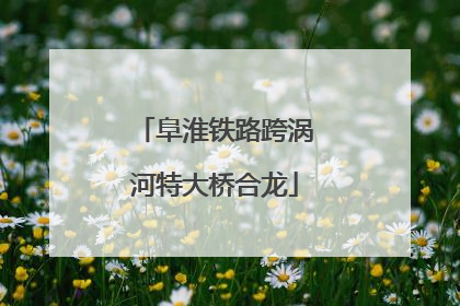 阜淮铁路跨涡河特大桥合龙
