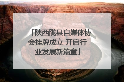 陕西陇县自媒体协会挂牌成立 开启行业发展新篇章