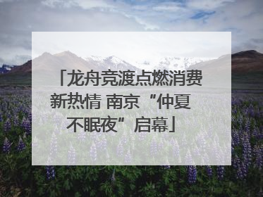 龙舟竞渡点燃消费新热情 南京“仲夏不眠夜”启幕
