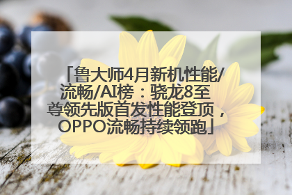 鲁大师4月新机性能/流畅/AI榜：骁龙8至尊领先版首发性能登顶，OPPO流畅持续领跑