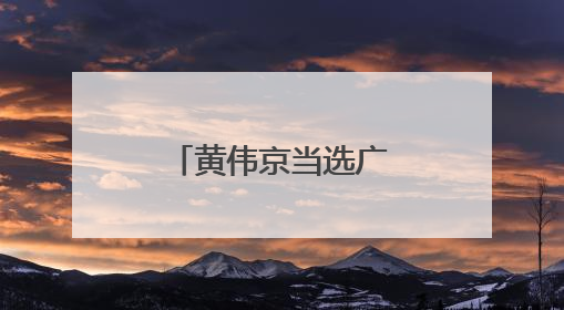 黄伟京当选广西壮族自治区总工会主席
