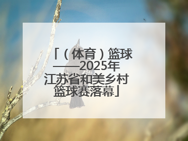 （体育）篮球——2025年江苏省和美乡村篮球赛落幕