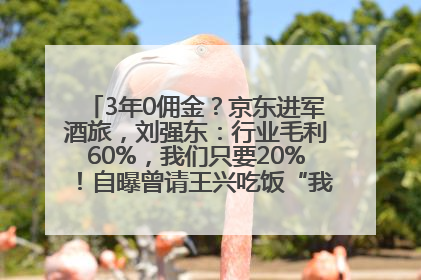 3年0佣金？京东进军酒旅，刘强东：行业毛利60%，我们只要20%！自曝曾请王兴吃饭“我要做外卖了”