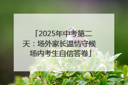 2025年中考第二天：场外家长温情守候 场内考生自信答卷