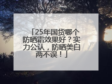 25年国货哪个防晒霜效果好？实力公认，防晒美白两不误！