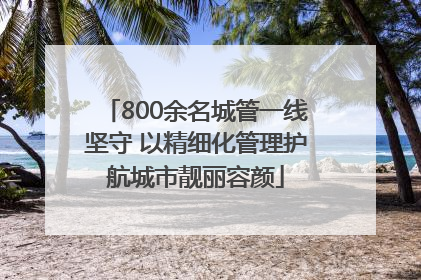 800余名城管一线坚守 以精细化管理护航城市靓丽容颜