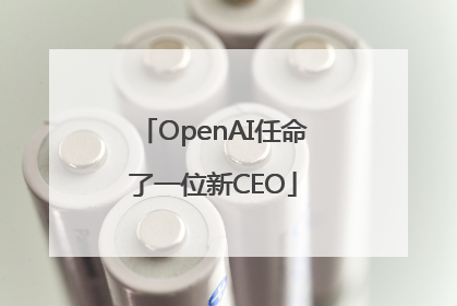OpenAI任命了一位新CEO